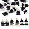 12Pcs 3 Styles Polycotton(Polyester Cotton) Tassel Pendant Decorations FIND-TA0009-05-1