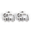 Tibetan Style Alloy Charms LS-TIBE-S323-099AS-RS-1