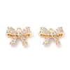 Rack Plating Brass Micro Pave Cubic Zirconia Charms X-ZIRC-C026-02LG-1