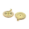 Rack Plating Real 18K Gold Plated Brass Pendants KK-B077-13G-2