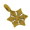 Snowflake Alloy Pendants TIBEP-GC122-AG-NR-2