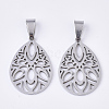 Non-Tarnish 201 Stainless Steel Pendants STAS-N089-01P-1