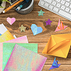 Globleland 3 Bags 3 Style Glitter Star Origami Papers DIY-GL0005-06-7