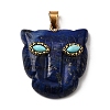 Dyed Natural Lapis Lazuli & Synthetic Turquoise Pendants G-Z090-02G-05-1