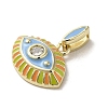 Brass Enamel Charms KK-E092-10G-02-2