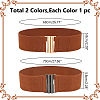 WADORN 2Pcs 2 Colors Polyester Elastic Corset Belts AJEW-WR0002-20A-2