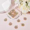 SUNNYCLUE 20Pcs 5 Colors Mermaid Fish Dragon Scale Alloy & Plastic Pendants FIND-SC0004-01-6