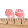 Baking Painted Transparent Glass Beads GLAA-C035-01H-3