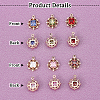 12Pcs 6 Color Rack Plating Brass Micro Pave Clear Cubic Zirconia Pendants KK-GA0001-08-RS-4
