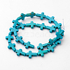 Synthetic Turquoise Beads Strands X-TURQ-G112-12x16mm-01-2