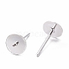 925 Sterling Silver Ear Stud Findings STER-K167-044A-S-2