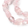 Natural Rose Quartz Beads Strands G-P497-01C-61-4