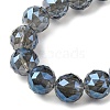 Transparent Electroplate Glass Beads Strands EGLA-N002-34E-F04-3