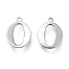 Tarnish Resistant 304 Stainless Steel Charms STAS-H112-O-P-2