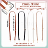 WADORN 4Pcs 4 Colors Adjustable PU Imitation Leather Bag Straps DIY-WR0003-24-2