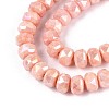 Anti-Tarnish Electroplate Glass Beads Strands GLAA-T025-6mm-11F-4