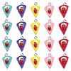 50Pcs 5 Colors Opaque Resin Pendants RESI-CJ0003-24-1