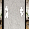 3D Plastic Self-Adhesive Man & Woman Pattern Mirror WC Sign DIY-WH0308-145C-6