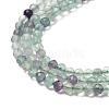 Natural Fluorite Beads Strands G-F509-38-3mm-6
