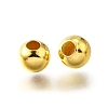 Brass Smooth Round Beads EC400-4G-1