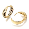 Rack Plating Brass Micro Pave Cubic Zirconia Hoop Earrings EJEW-H016-22G-2