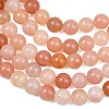 Dyed Natural Pink Jade Beads Strands GG-CBAD029-A12-8mm-3