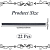 22Pcs Plastic Firm Headband Non-slip Strip DIY-CY0003-03A-2