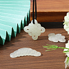 3Pcs 3 Styles Natural Xiuyan Jade Pendants DIY-CA0006-92-5