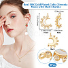 Beebeecraft 8Pcs Brass Micro Pave Clear Cubic Zirconia Charms KK-BBC0003-72-2