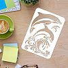 Large Plastic Reusable Drawing Painting Stencils Templates DIY-WH0202-206-3