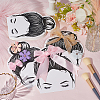 50Pcs Cute Girl Shaped Paper Display Cards CDIS-SP0001-34-3