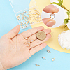 50Pcs Brass Pave Clear Cubic Zirconia Connector Charms KK-BBC0023-16-3