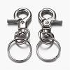 Zinc Alloy Swivel Clasp Keychain KEYC-M008-01-1