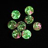 Luminous Handmade Enamel Gold Sand Glass Beads Strands LAMP-U004-08D-1