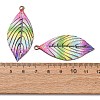 Rainbow Color Printed Iron Pendants RN-CBA3547-02A-3