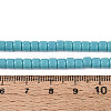 Opaque Solid Color Glass Beads Strands GLAA-N065-4x4mm-C08-4