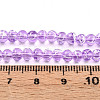 Drawbench Transparent Glass Beads Strands GLAD-Q012-4mm-18-4