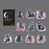 Cat 20Pcs PET Self-Adhesive Stickers PW-WGBC142-04-1