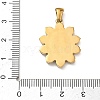 304 Stainless Steel Micro Pave Clear Cubic Zirconia Pendants CU-CBAF0F8-05B-G-3