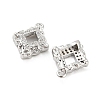 Brass Micro Pave Cubic Zirconia Pendants KK-E090-16P-2