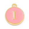 Golden Plated Alloy Enamel Charms ENAM-Q437-14I-1