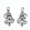 Tibetan Style Alloy Pendants X-TIBE-S323-057AS-RS-2