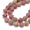 Natural Rhodonite Beads Strands G-I376-A32-01-3