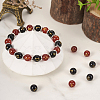 2 Sets 2 Colors Dyed & Heated Natural Black Agate & Red Agate Beads G-TA0001-45-8