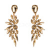 Rhinestone Dangle Stud Earrings FS-WG37867-02-2