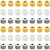 90Pcs 3 Colors Tibetan Style Alloy Beads TIBEB-YW0001-41-1