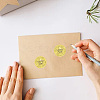 Gold Foil Paper Picture Stickers STIC-WH0030-001-5