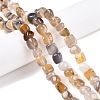 Natural Grey Agate Beads Strands G-N342-64-4