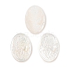 Natural White Shell Carved Cabochons SSHEL-I026-02A-02-1