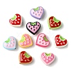 18Pcs 9 Colors Baking Paint Alloy Beads FIND-CJ0002-90-9